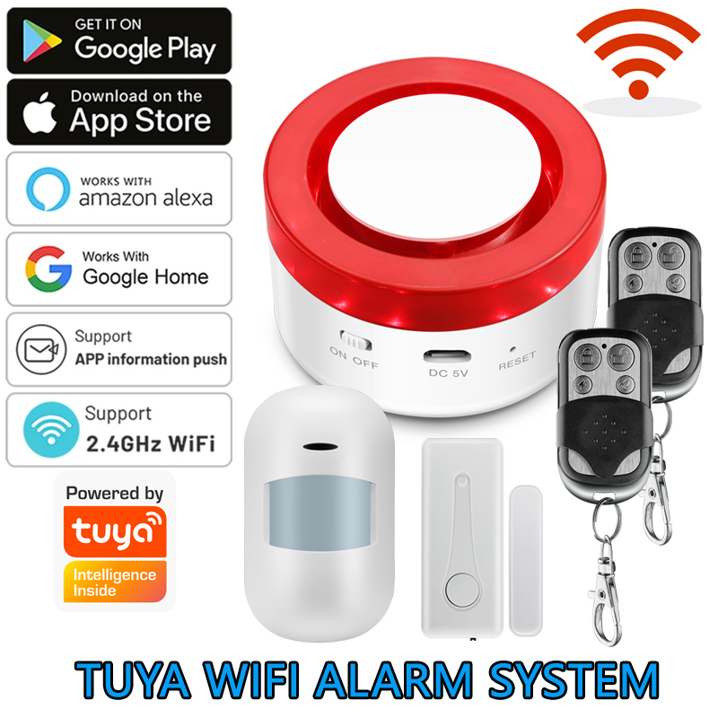 Home Automation Kit - 와이파이 투야 홈 경보 시스템, 120DB