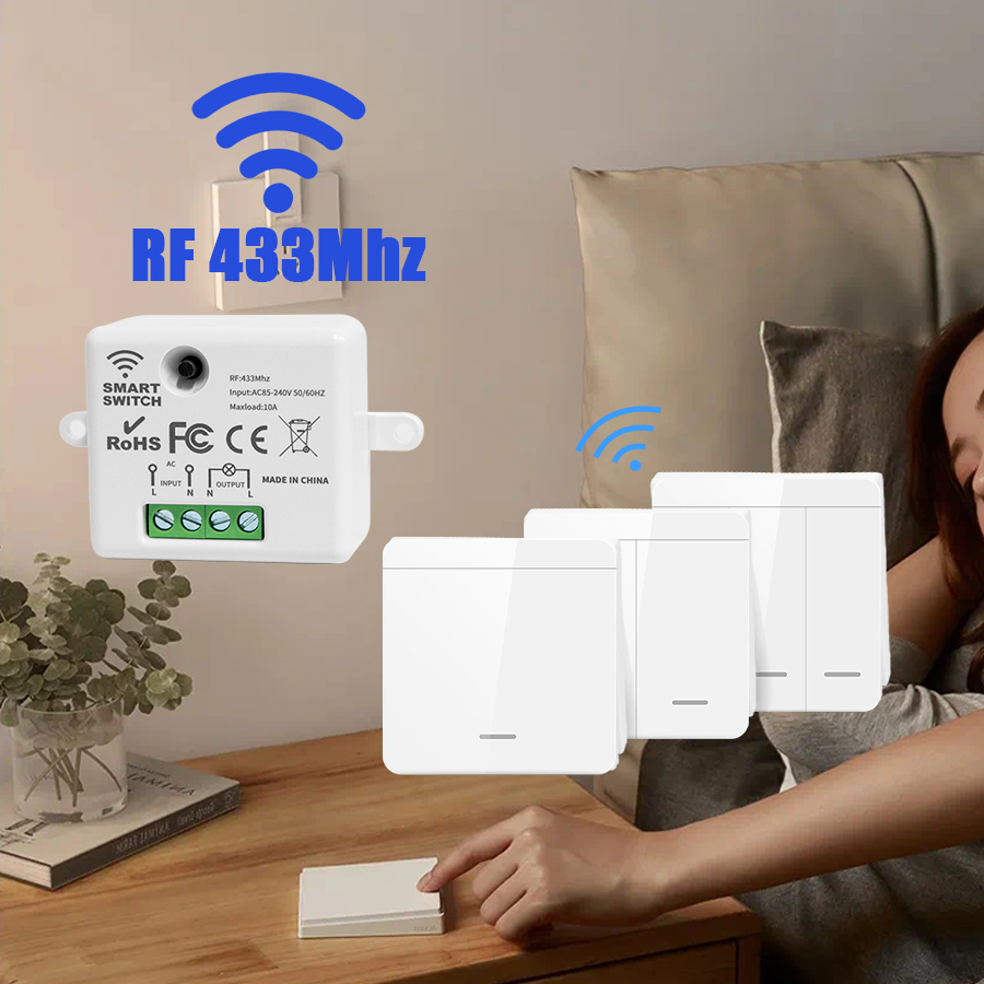 Smart Ir Remote Controller - RF 433Mhz 원격 제어 무선 조명