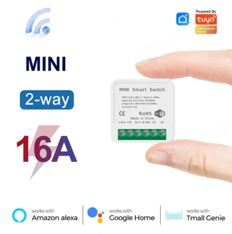 Smart Home Simple - 미니 16A WiFi 스위치 스마트 라이프