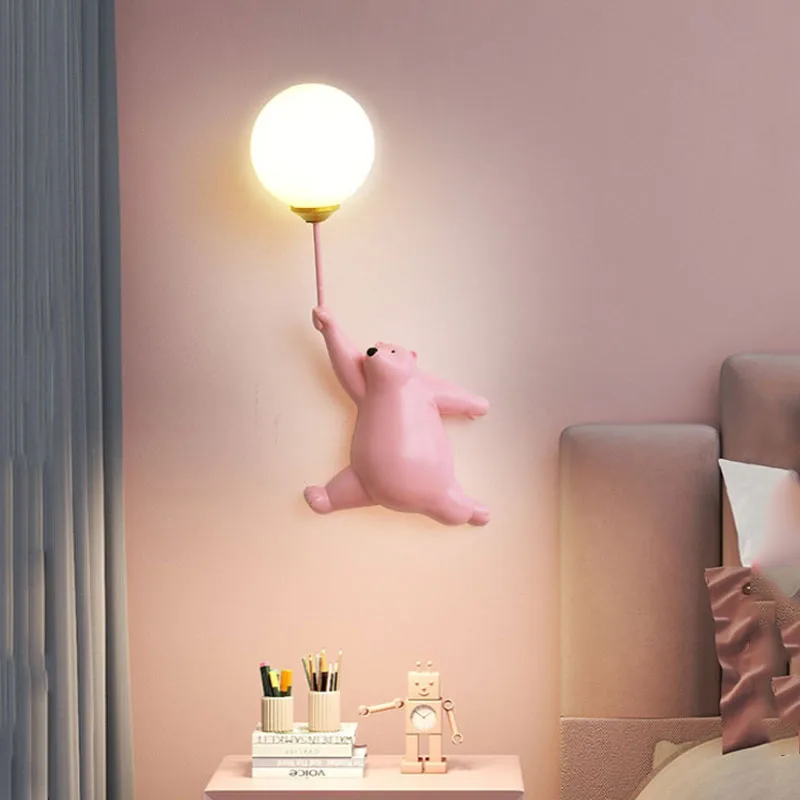 Smart Baby Night Light - 만화 북극곰 LED Sconce 빛 크리