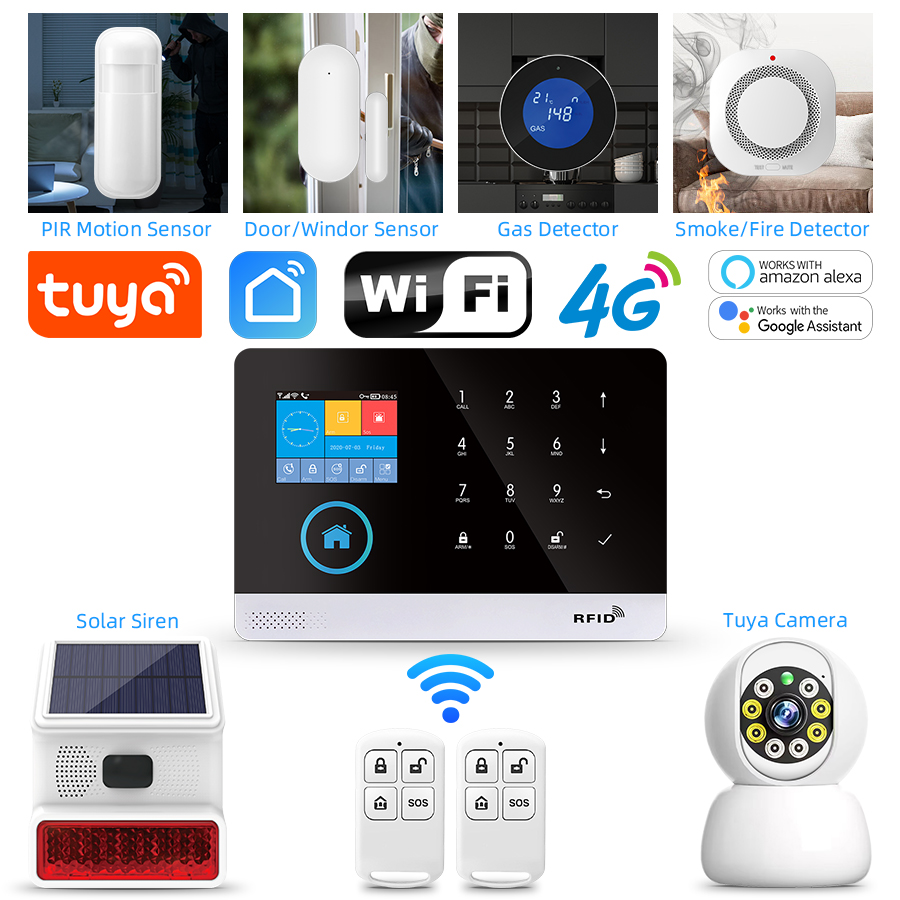 Home Automation Kit - 4G GSM Wifi 무선 홈 경보