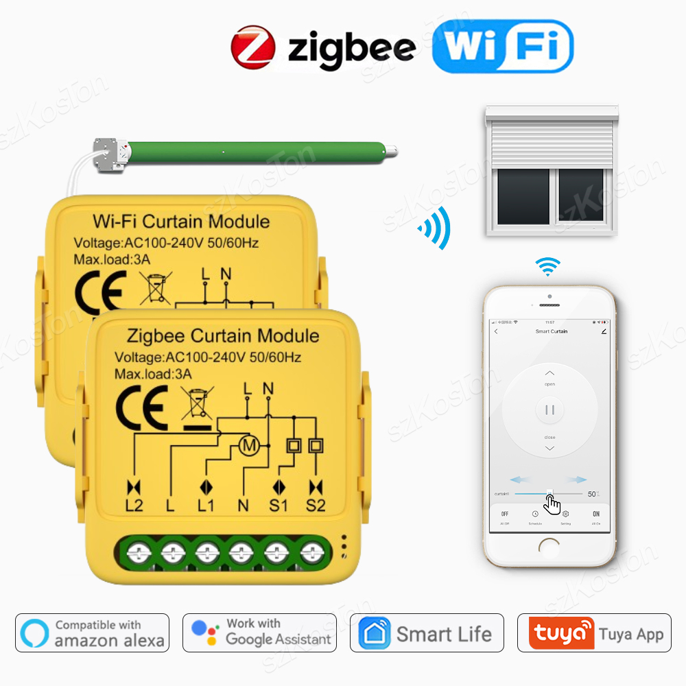 Home Automation Kit - Tuya ZigBee 와이파이 스마트 커튼 스위치