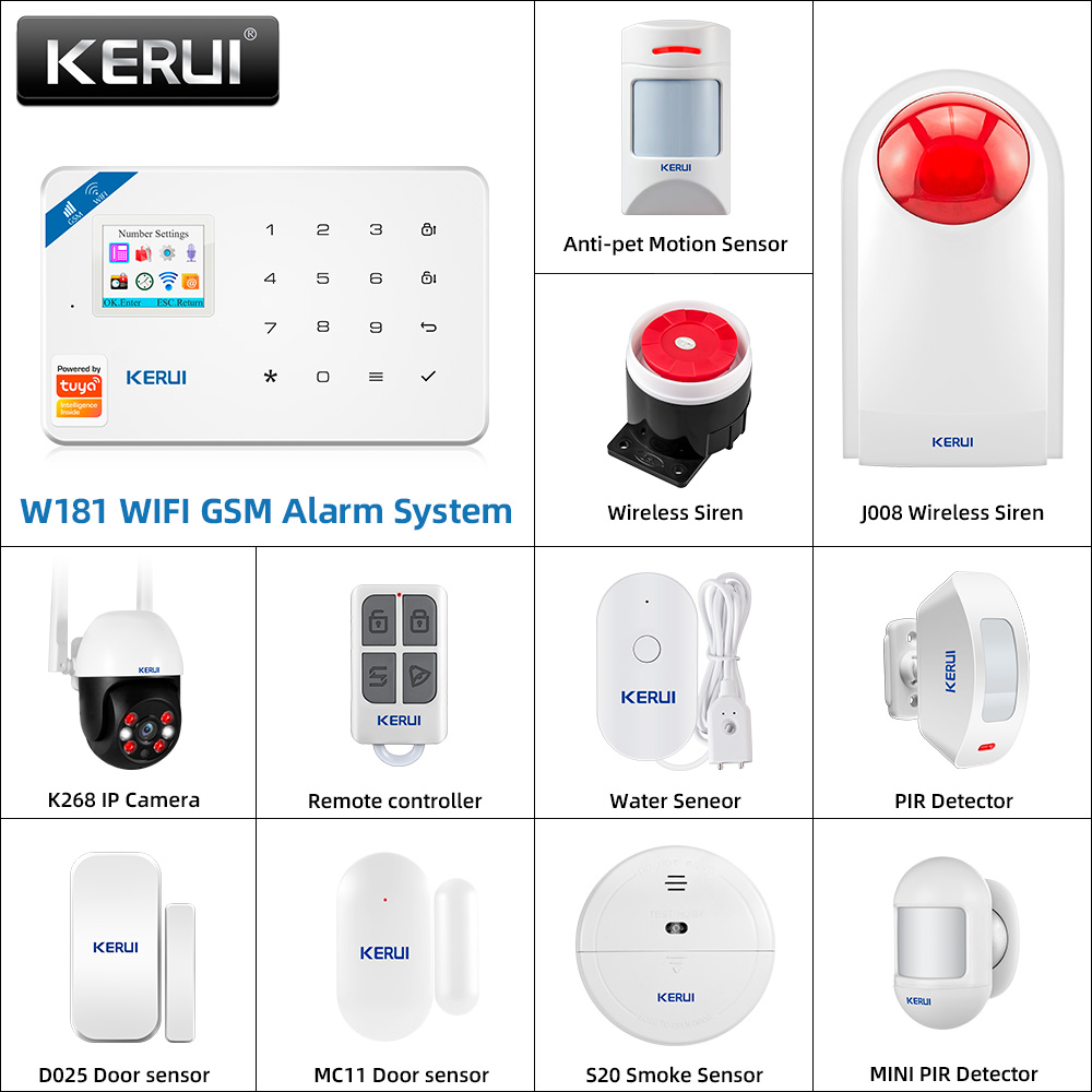 Home Automation Kit - KERUI W181 경보 시스템 패널 가정용