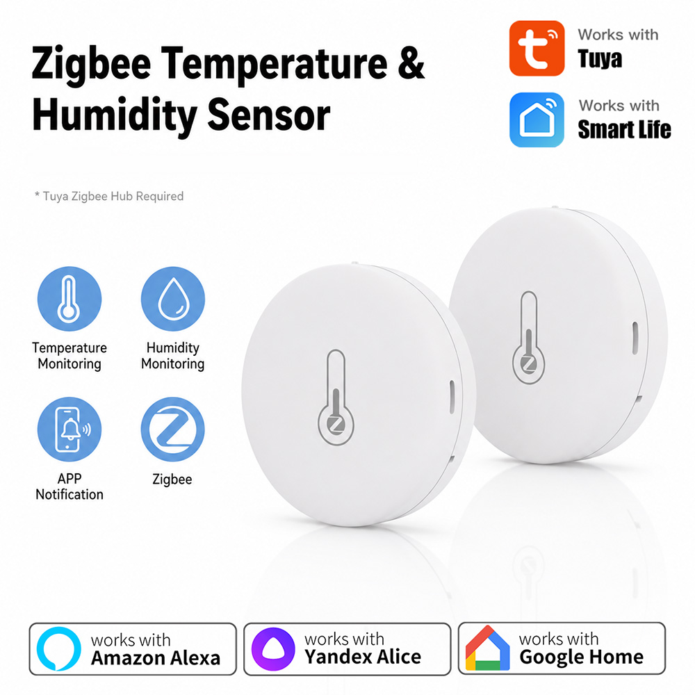 Smart Home Simple - Tuya Zigbee 온도 및 습도 센서
