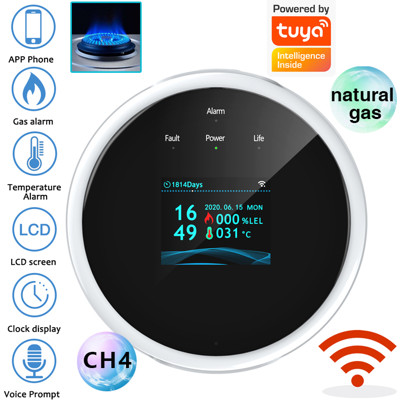 Smart Home Full System - 2.4G WiFi 가스 경보 센서 가연성