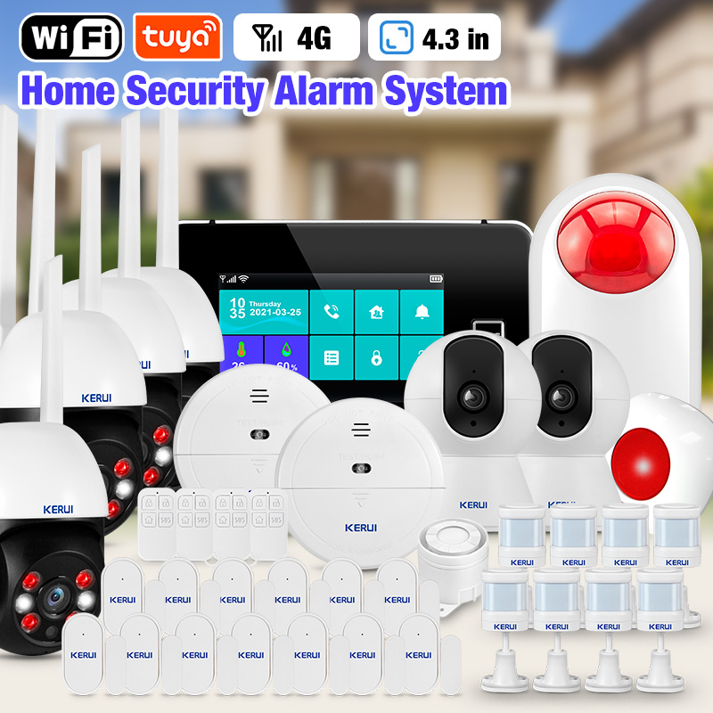 Home Automation Kit - KERUI 4.3인치 터치스크린 가정용 경보 시스템