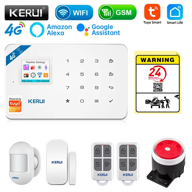 Home Automation Kit - KERUI 보안 경보 시스템 키트 W184