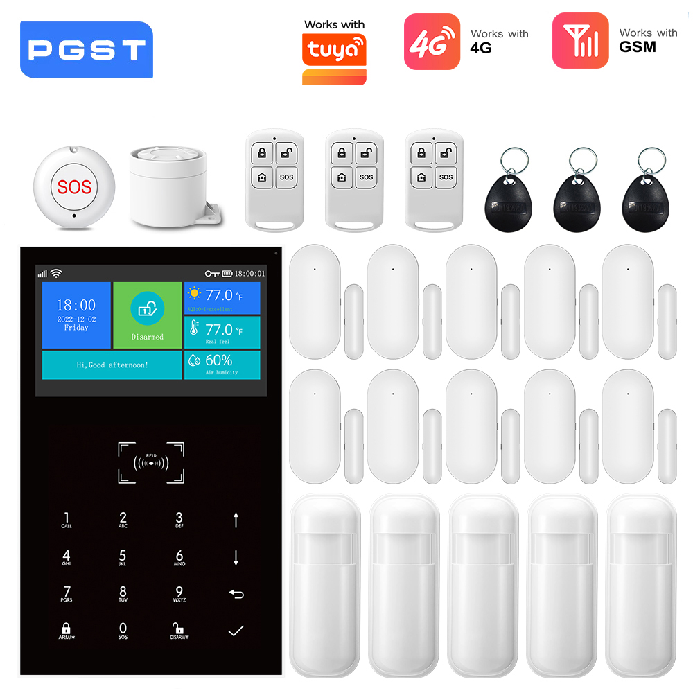 Home Automation Kit - 4G GSM WiFi 알람 시스템, 투야
