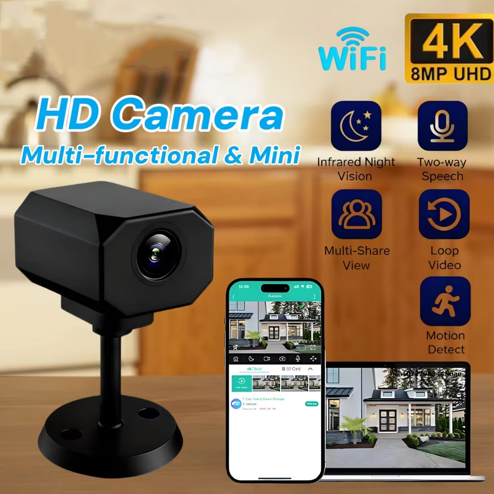 4K HD WiFi 보안 카메라, 가정용 미니 스마트  - Smart Home Camera 리뷰 및 가격