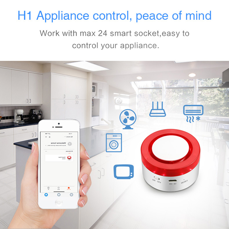 와이파이 투야 홈 경보 시스템, 120DB 무선 와이파 - Home Automation Kit 리뷰 및 가격