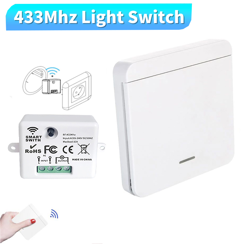 RF 433Mhz 원격 제어 무선 조명 벽 스위치 인터 - Smart Ir Remote Controller 리뷰 및 가격