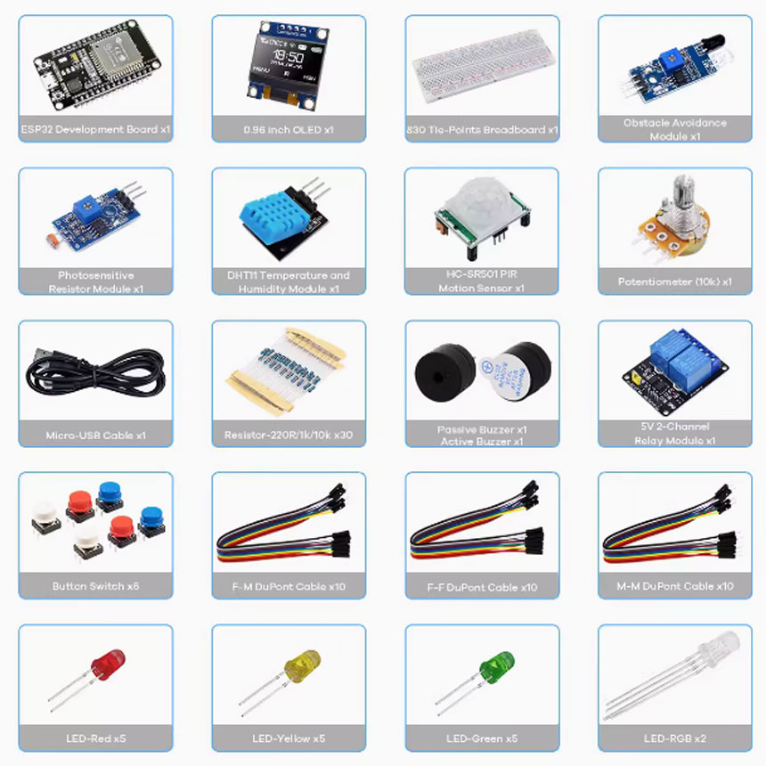 프로젝트용 크리에이터 키트, esp32 개발 키트, E - Home Automation Kit 리뷰 및 가격