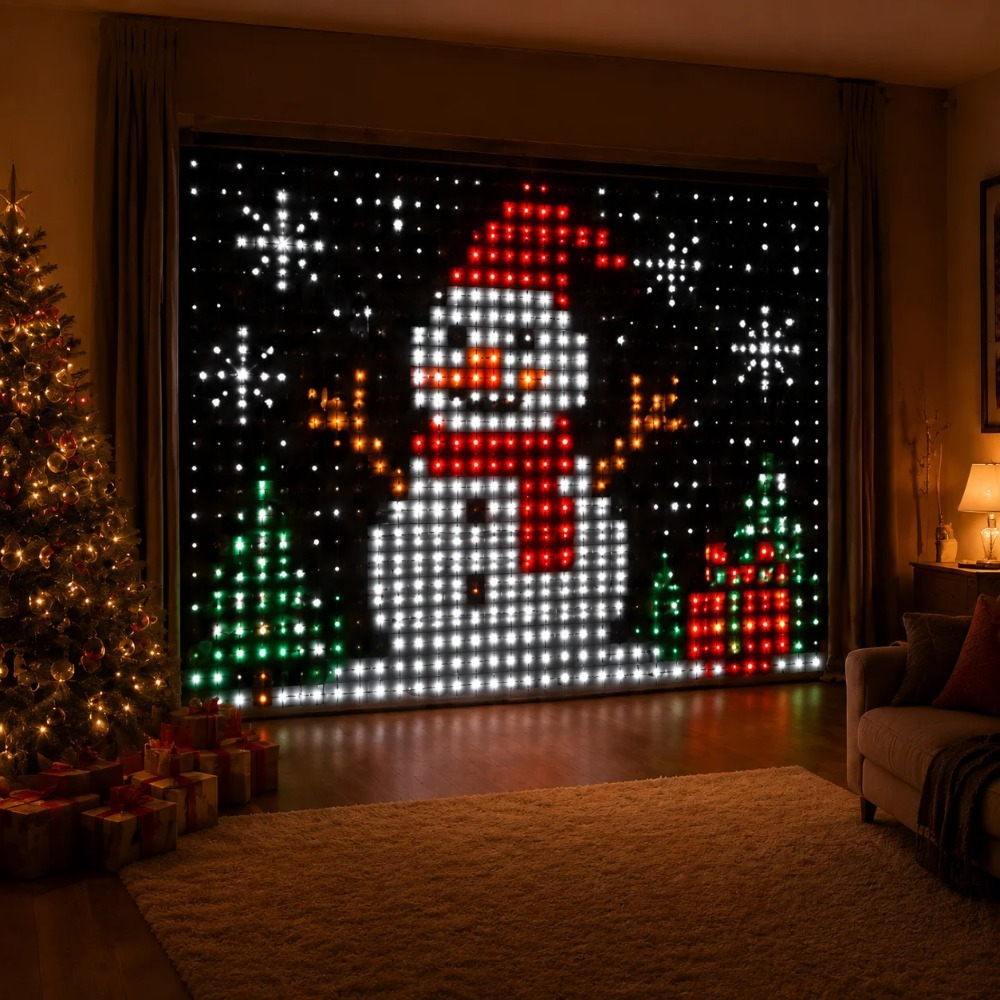LED 픽셀 커튼 조명 블루투스 앱 제어 RGB 스마트 - Smart Home Diy 리뷰 및 가격