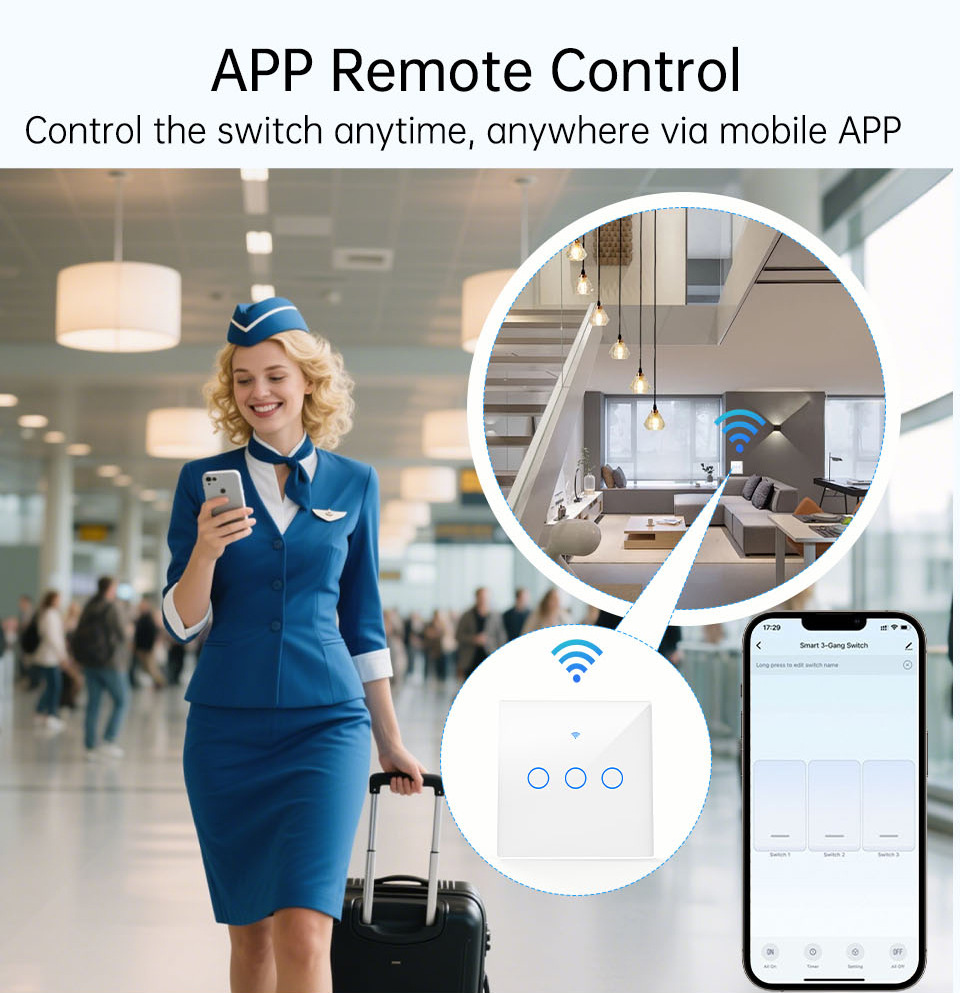 WiFi RF 433mhz 터치 벽 조명 스마트 스위치 - Smart Home Full System 리뷰 및 가격