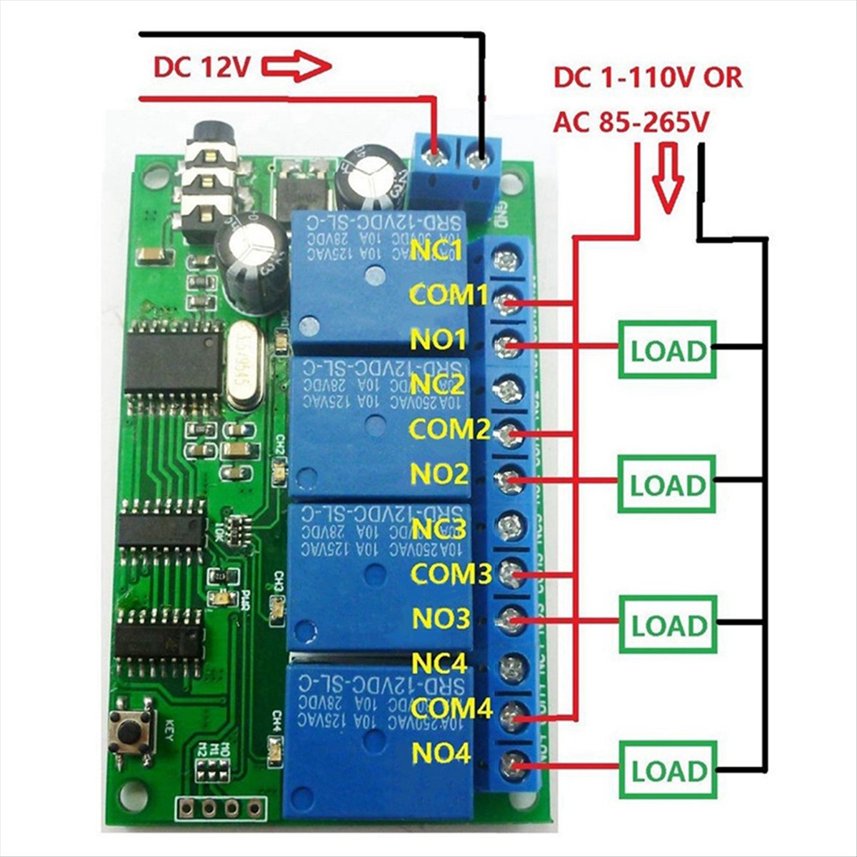 4채널 릴레이 DTMF 톤 신호 디코더, PLC 스마트 - Smart Home With Plc 리뷰 및 가격