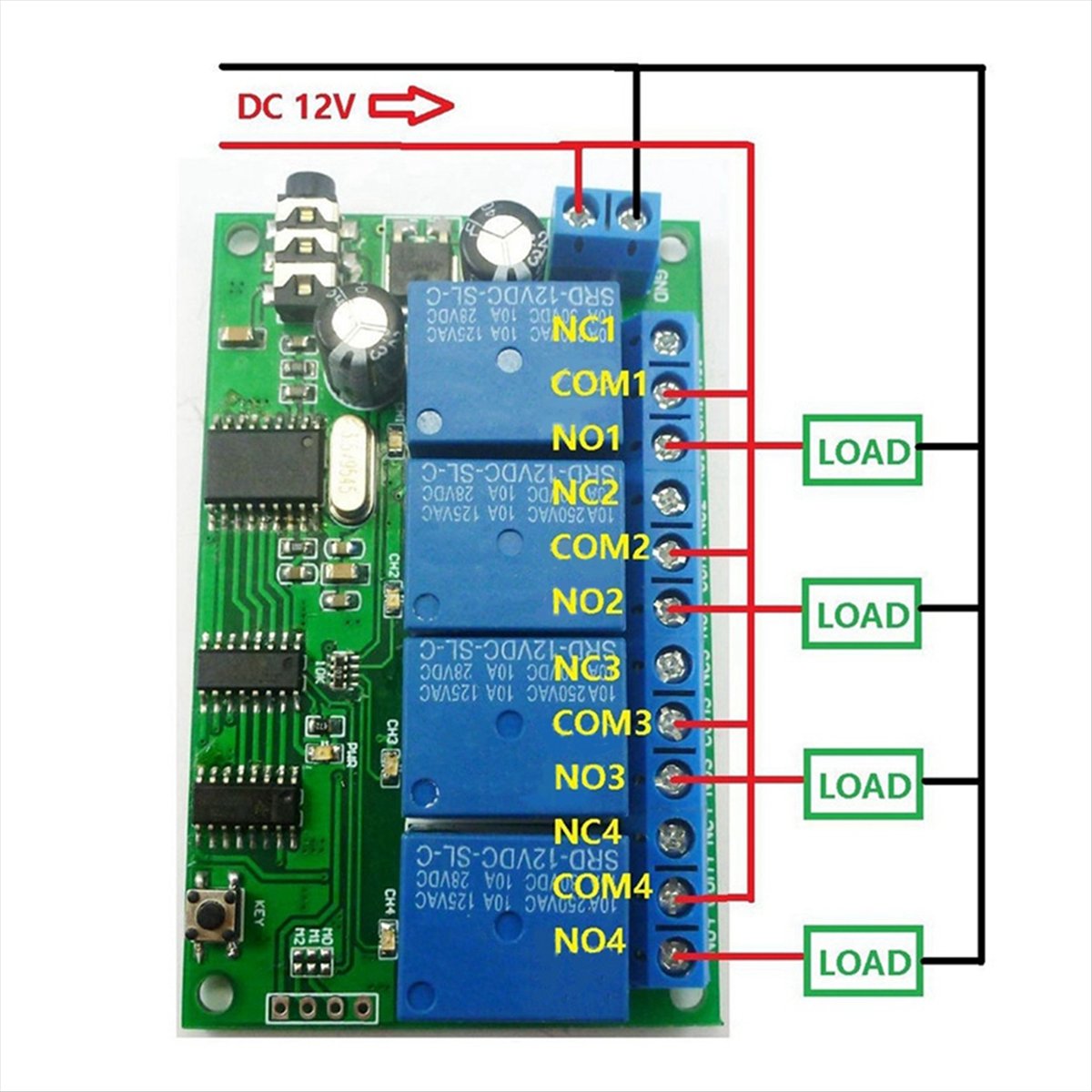 4채널 릴레이 DTMF 톤 신호 디코더, PLC 스마트 - Smart Home With Plc 리뷰 및 가격