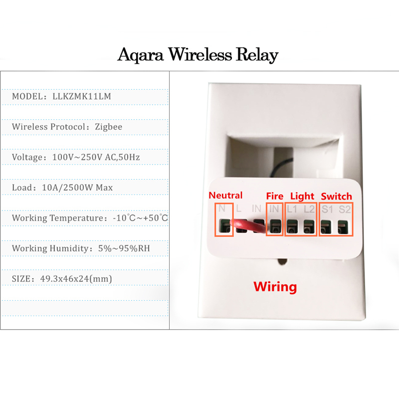 오리지널 Aqara 스마트 양방향 제어 모듈 릴레이 스 - Home Automation Kit 리뷰 및 가격