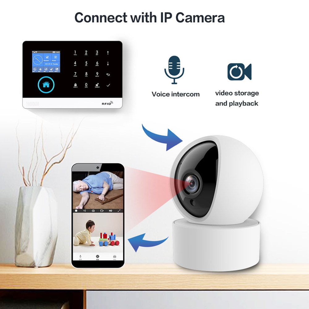 4G GSM Wifi 무선 홈 경보 시스템 Tuya 스 - Home Automation Kit 리뷰 및 가격