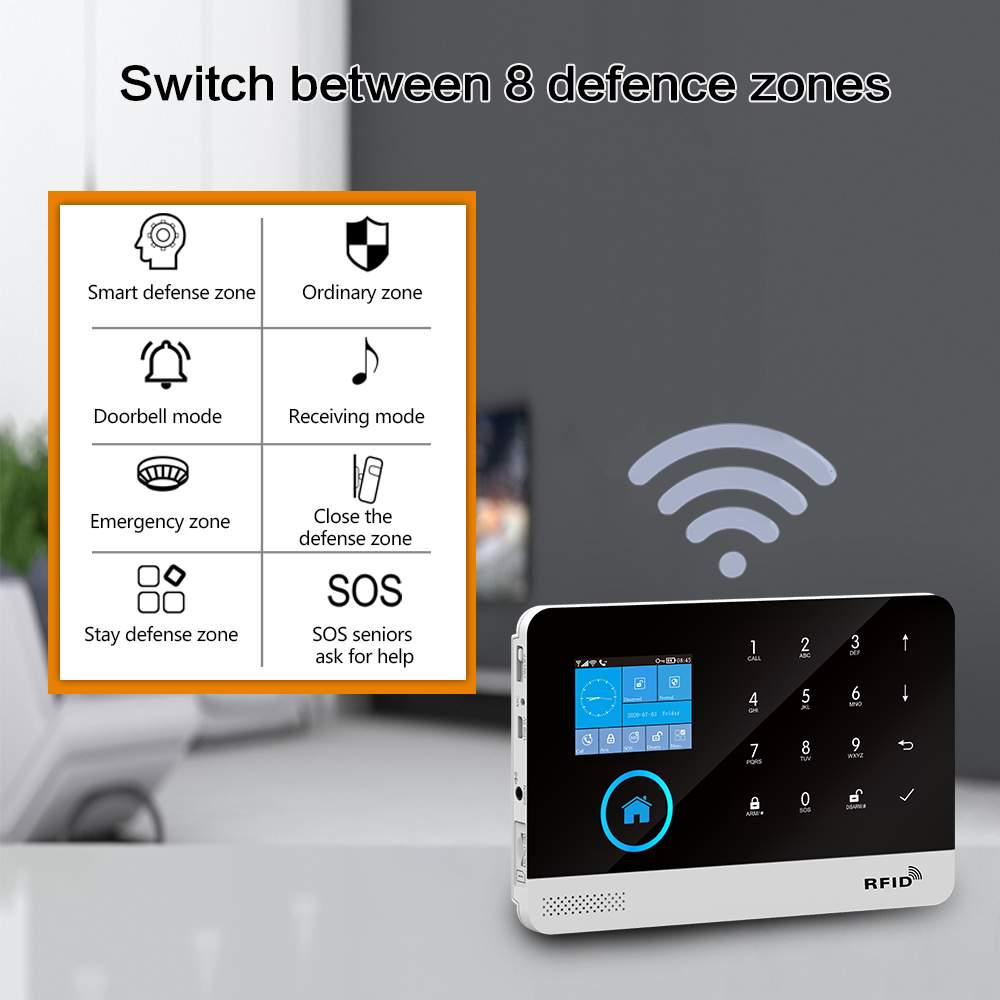 4G GSM Wifi 무선 홈 경보 시스템 Tuya 스 - Home Automation Kit 리뷰 및 가격