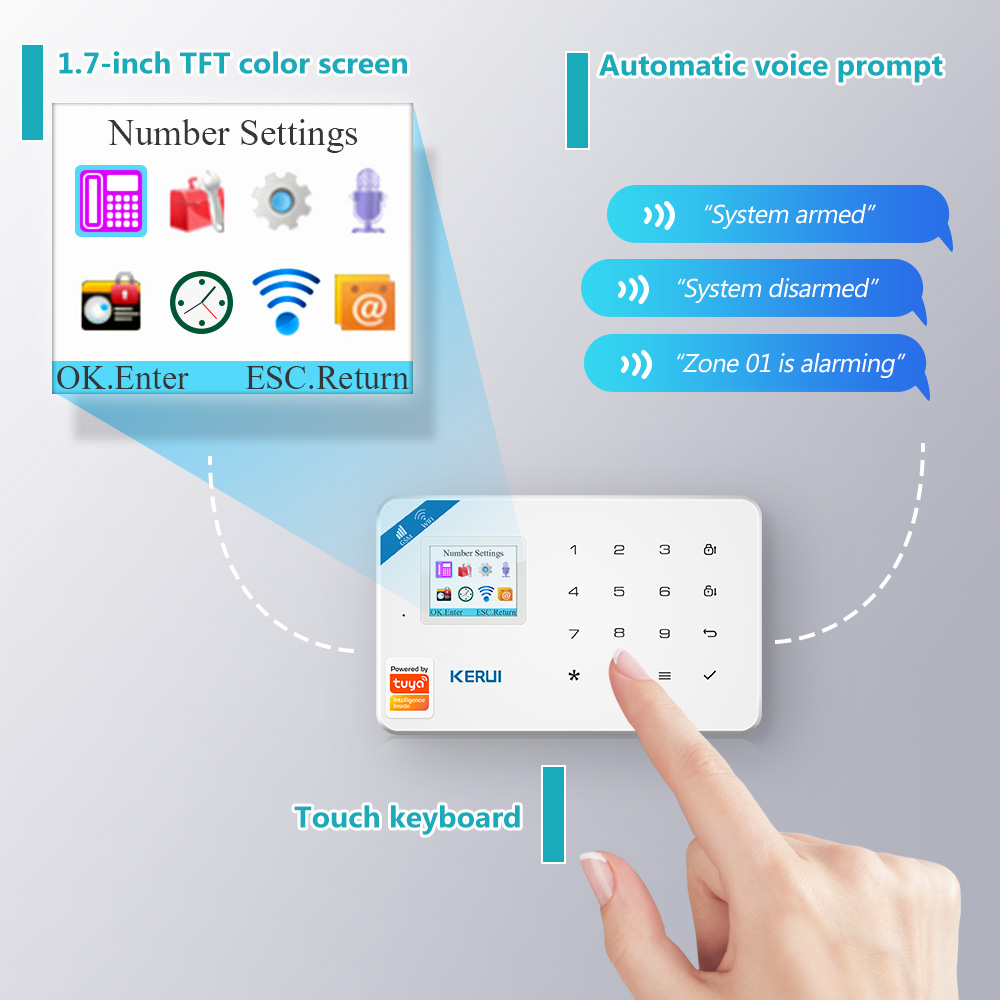 KERUI W181 경보 시스템 패널 가정용 무선 지원 - Home Automation Kit 리뷰 및 가격
