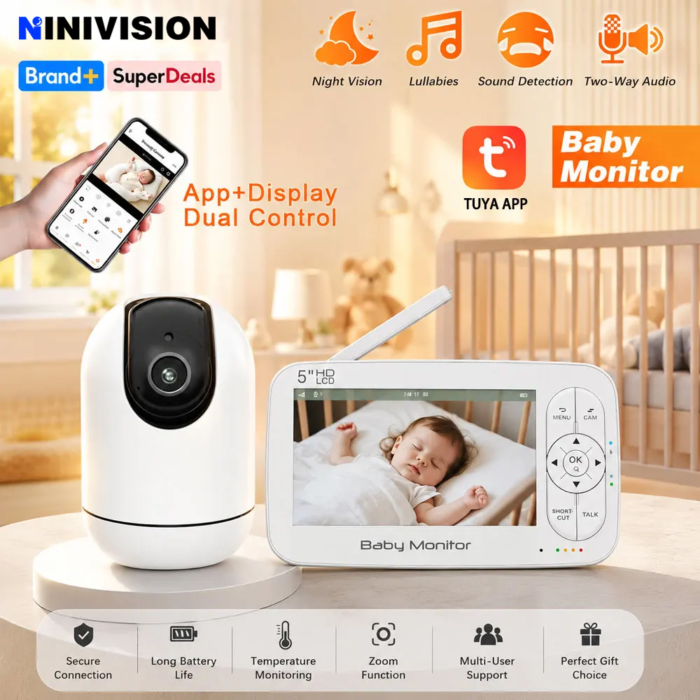 스마트 와이파이 베이비 모니터 5인치 LCD 화면 4배 - Smart Baby Night Light 리뷰 및 가격