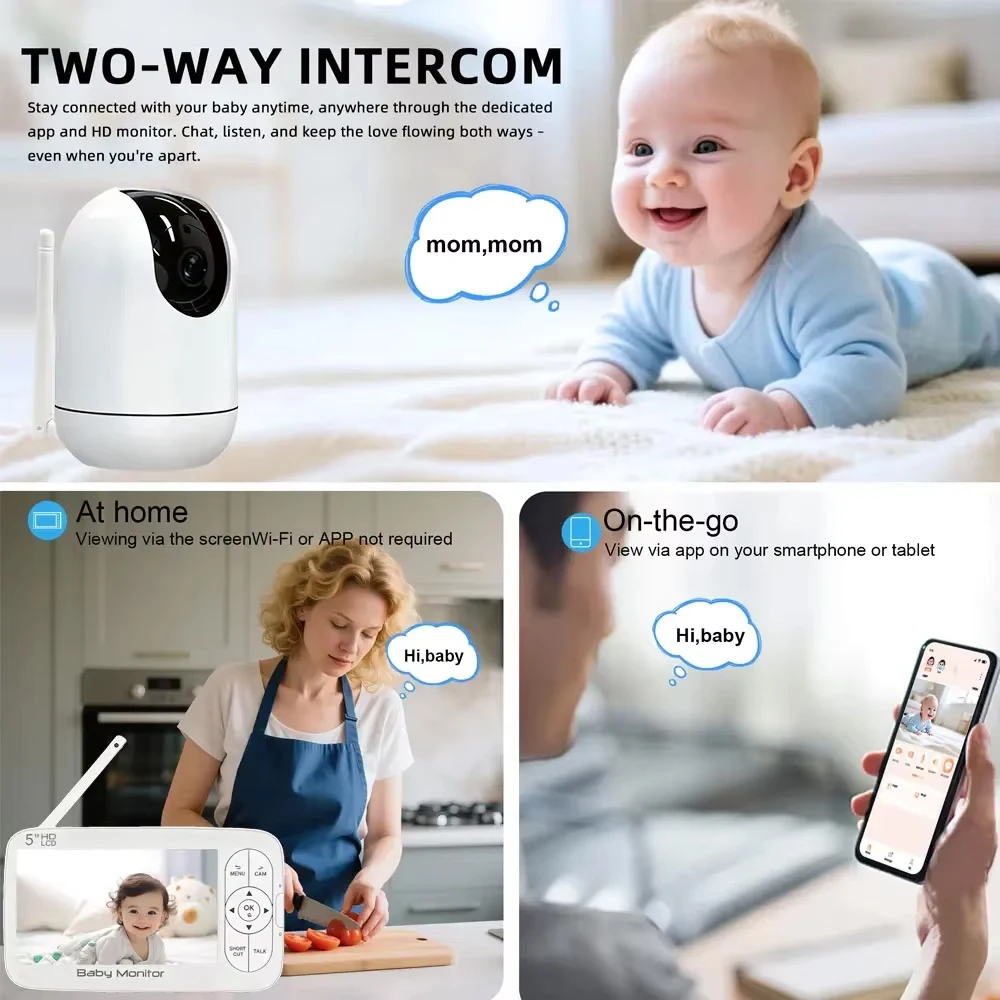 스마트 와이파이 베이비 모니터 5인치 LCD 화면 4배 - Smart Baby Night Light 리뷰 및 가격