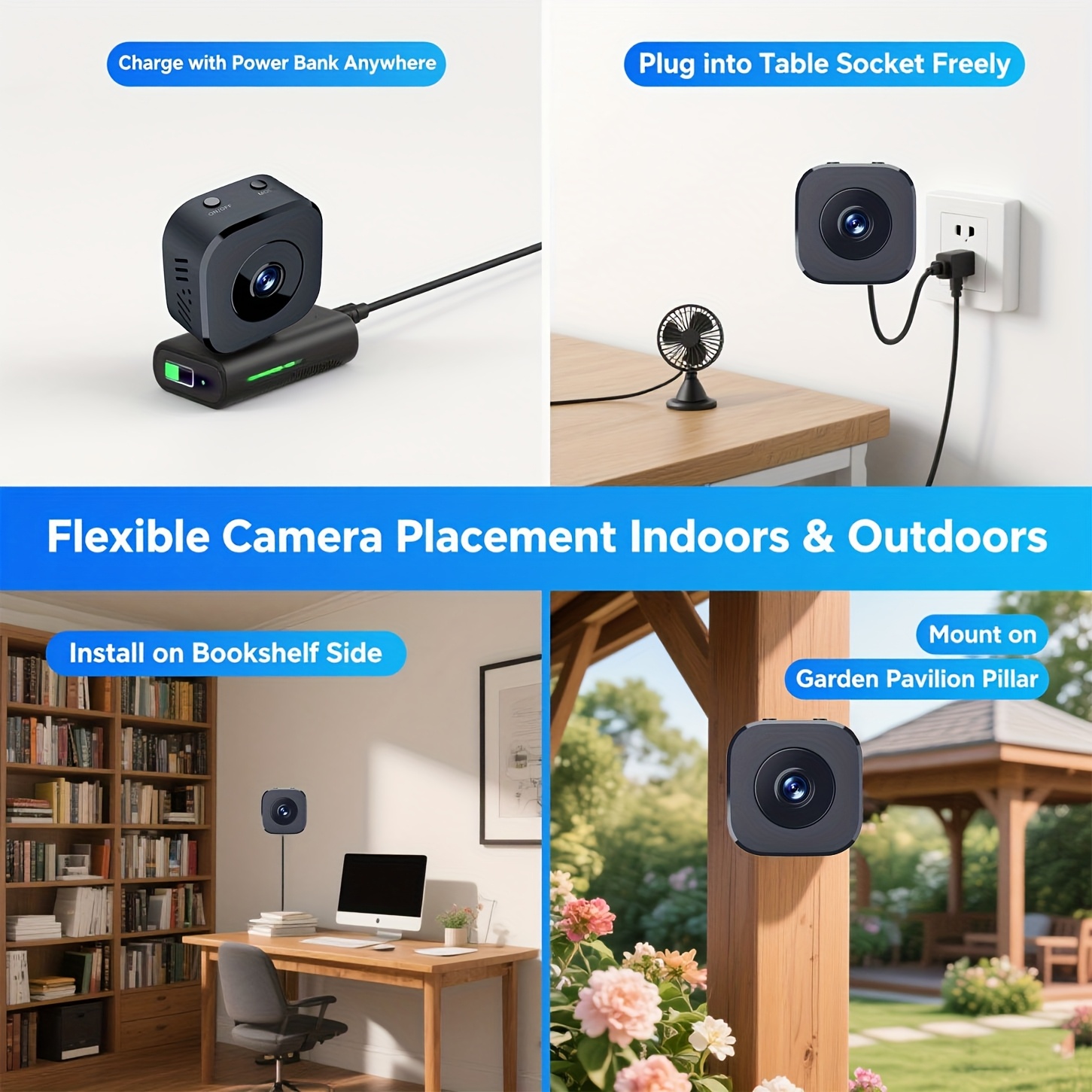 1080P HD 미니 WiFi 카메라 실내 안전 보안  - Smart Home Camera 리뷰 및 가격