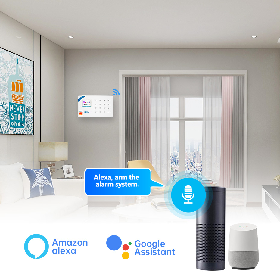 KERUI 보안 경보 시스템 키트 W184 4G WIF - Home Automation Kit 리뷰 및 가격