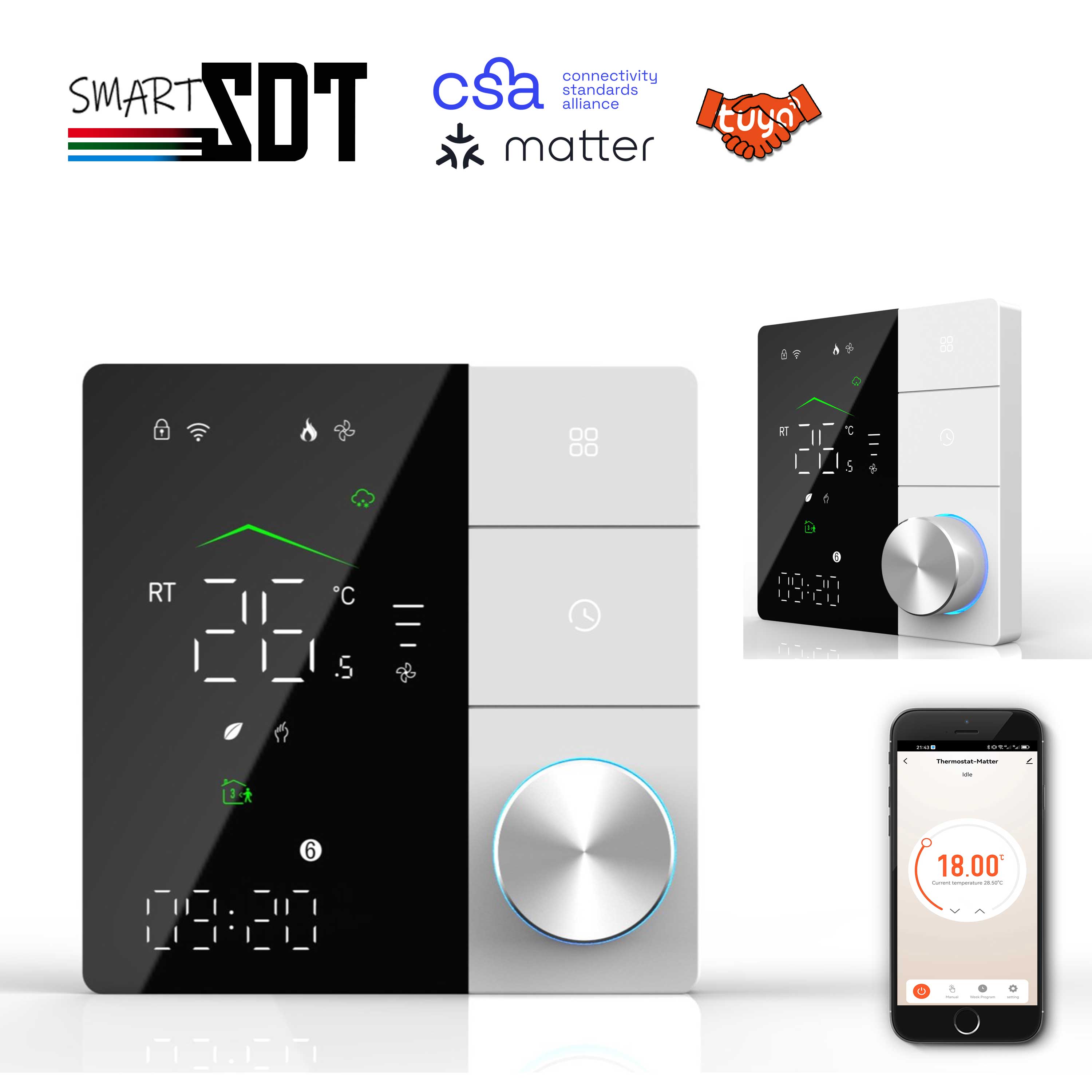 지그비 와이파이 프로토콜과 호환되는 가열 온도조절기 물 - Smart Home Hub Apple 리뷰 및 가격