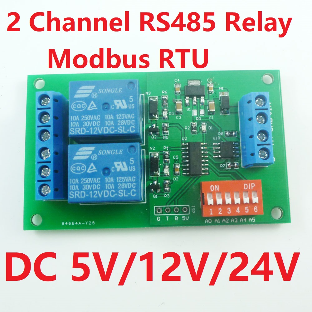 2채널 Modbus RTU 릴레이 모듈 DC5V, PL - Smart Home With Plc 리뷰 및 가격