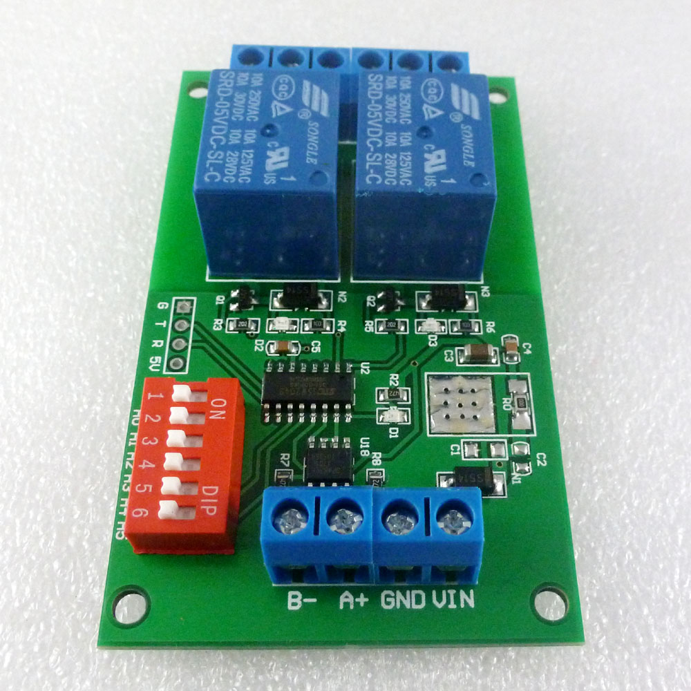 2채널 Modbus RTU 릴레이 모듈 DC5V, PL - Smart Home With Plc 리뷰 및 가격