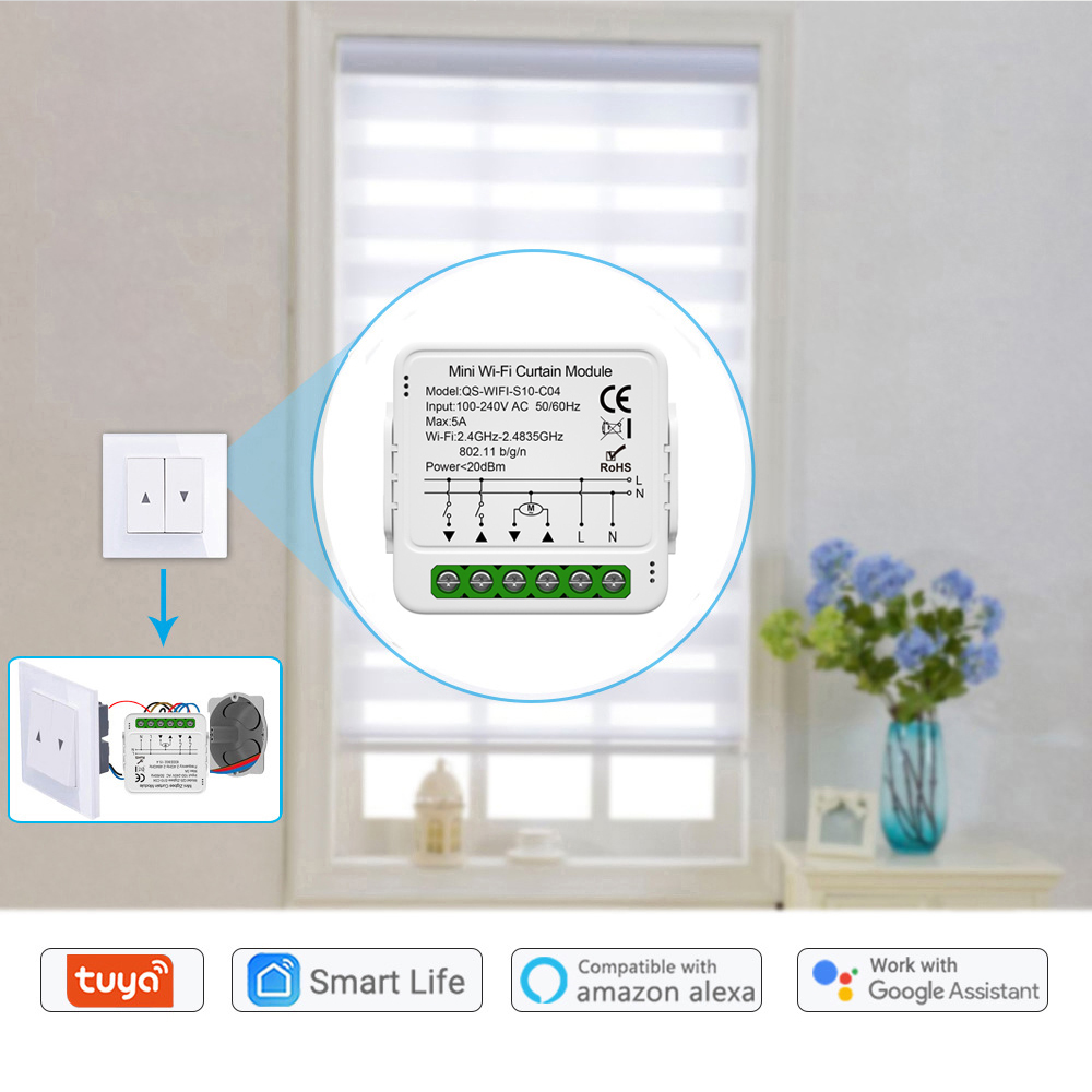 Tuya WiFi Zigbee 스마트 커튼 스위치 모듈 - Home Automation Kit 리뷰 및 가격